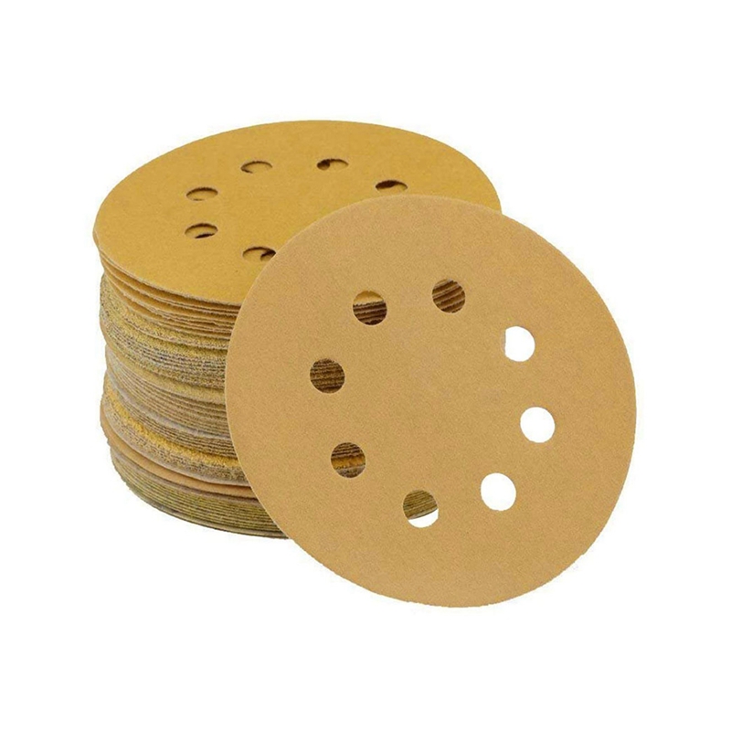 新品96PCS 5 Inch 8 Holes Round Detail Sander Sandpaper Sandi