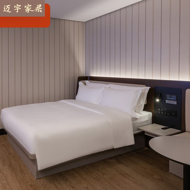 汉庭3.51 酒店家具标间全套公寓床箱快捷商务宾馆板式床翻新