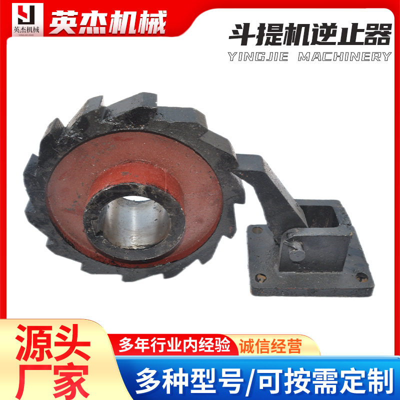 NE斗式提升机棘轮垂直上料机逆止器防逆转齿轮制动器链轮保护装置图片