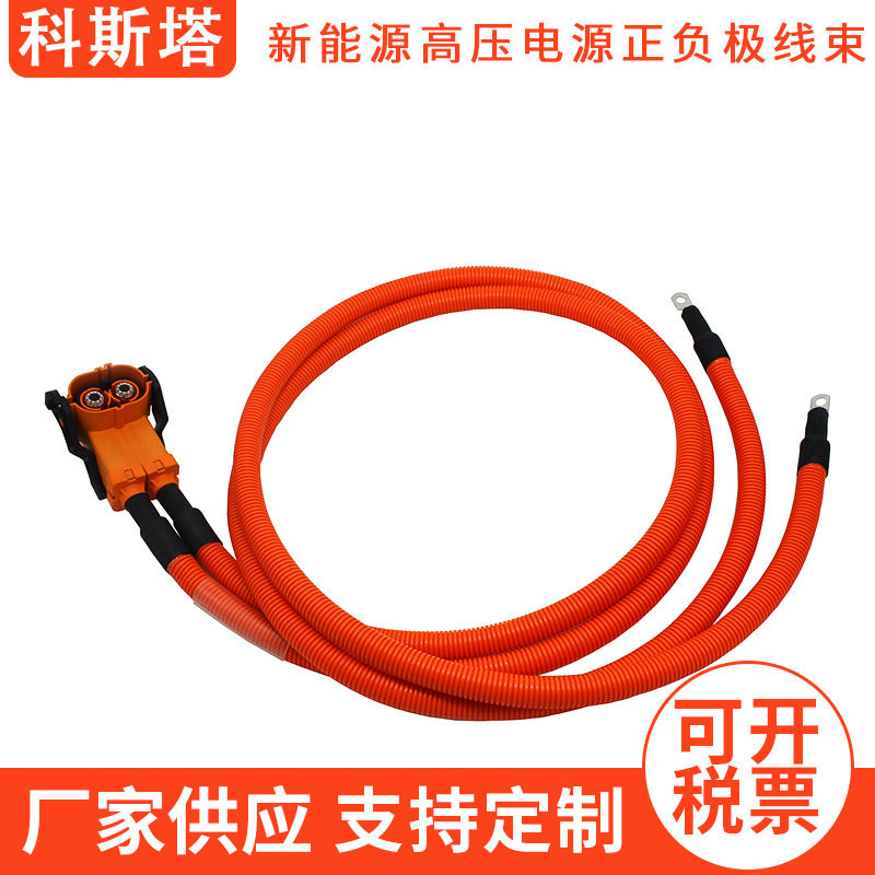 厂家供应新能源高压电源正负极线束 安费诺HVC2P80FV235-006