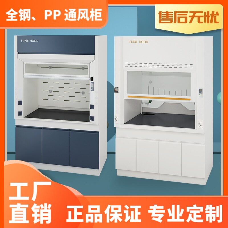 深圳全钢通风柜PP通风橱实验室桌上型化验室净化柜净气型排风厂家图片