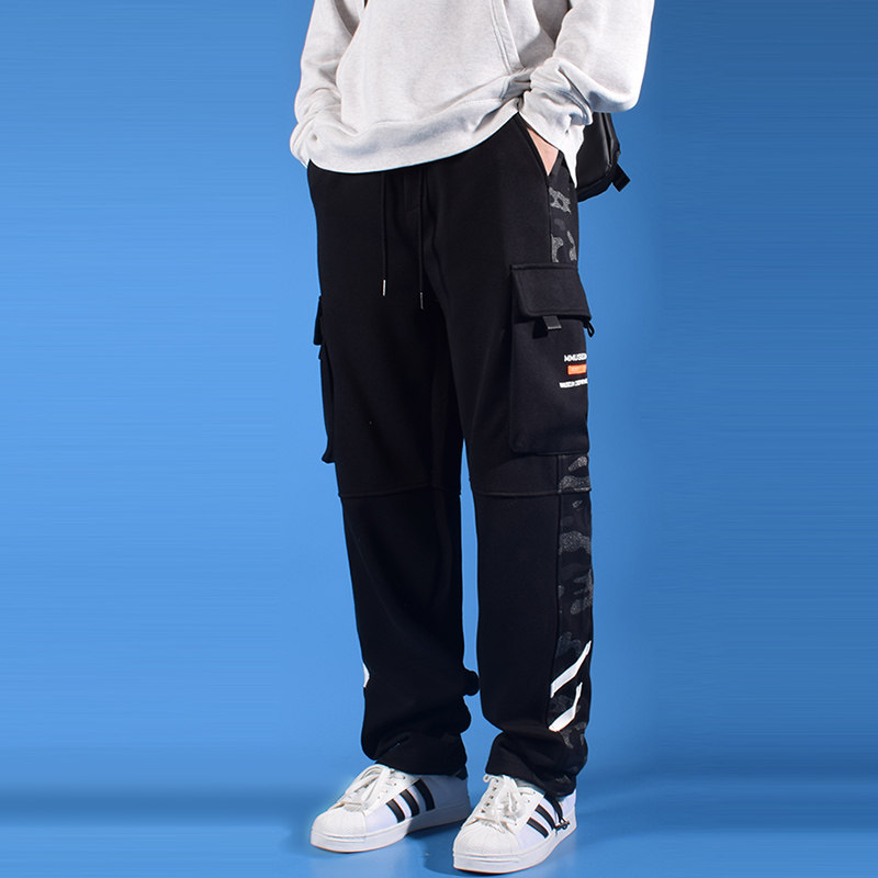 裤长可选/冬厚加绒宽松190高个子120长腿加长版裤子男休闲裤