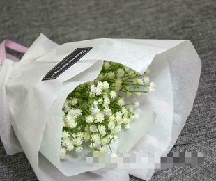 雪梨纸鲜花礼品花束包装花纸花店花艺用品材料单色半透明礼盒内衬