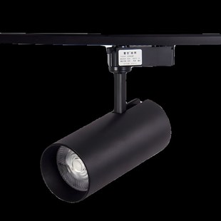 明装 cob聚光背景墙轨道灯 轨道射灯led灯火锅店铺商用超亮导轨式
