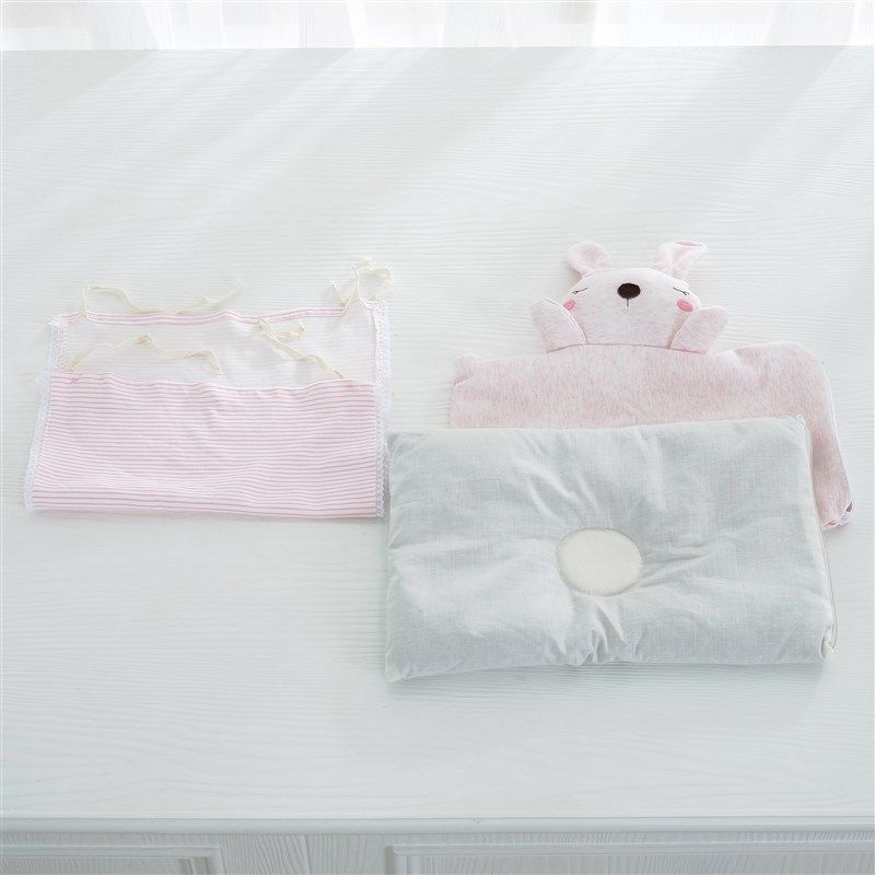 婴儿荞麦定型枕0-3-6个月新生儿防偏头枕头1岁男女宝宝纠正头型枕