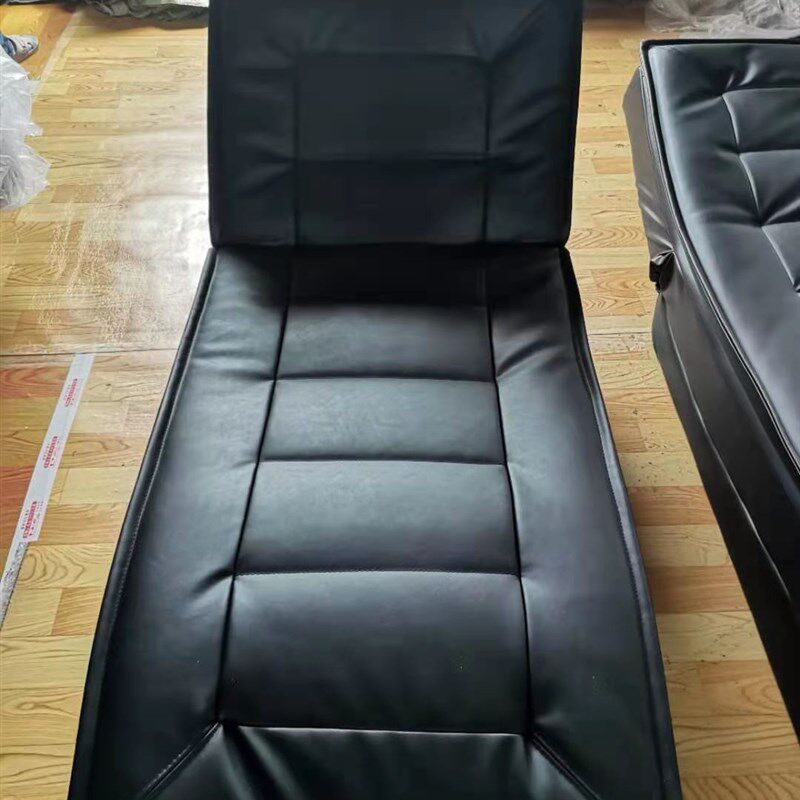 网红贵妃皮躺椅 乳胶垫 小户型休闲懒人沙发,午休小沙发单人简约