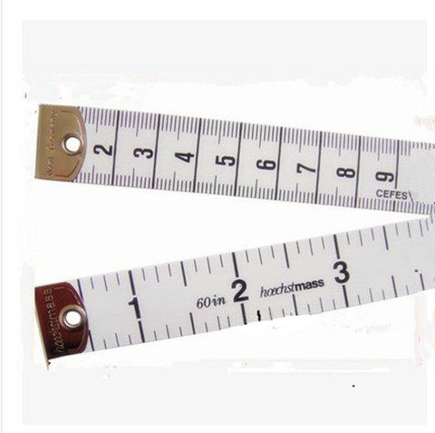 京木宽皮尺量衣皮尺量体皮尺缝纫皮尺公英制皮尺2CM宽1.5米长