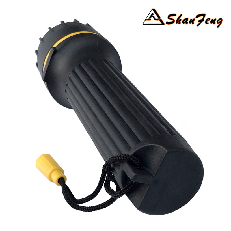 包邮山峰7LED强光节能防水白光手电筒2节1号电池聚光便携抢险救灾