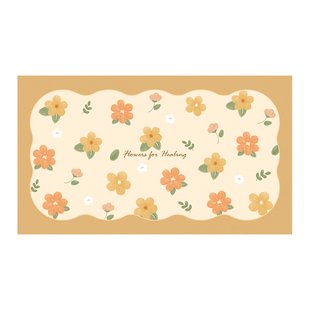 范店漫花庄园皮革奶油风餐桌垫桌布轻奢高级感免洗防水防油桌面垫