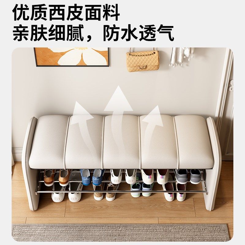 家用换鞋凳收纳凳储物凳可坐成人轻奢沙发凳折叠收纳箱服装店长凳,住宅家具,适老换鞋凳,淘宝优惠券,粉丝福利购,淘宝优惠卷