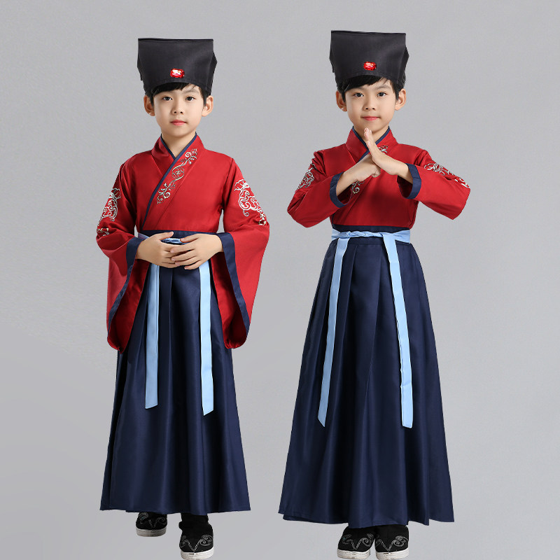 国学服装儿童男装汉服大班毕业典礼一年级小学生国学服古装演出服,男装,汉服,淘宝优惠券,粉丝福利购,淘宝优惠卷