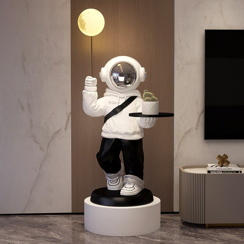 宇航员太空人客厅摆件大型落地家居装饰品电视柜沙发乔迁新居礼品,家居饰品,落地摆件,淘宝优惠券,粉丝福利购,淘宝优惠卷