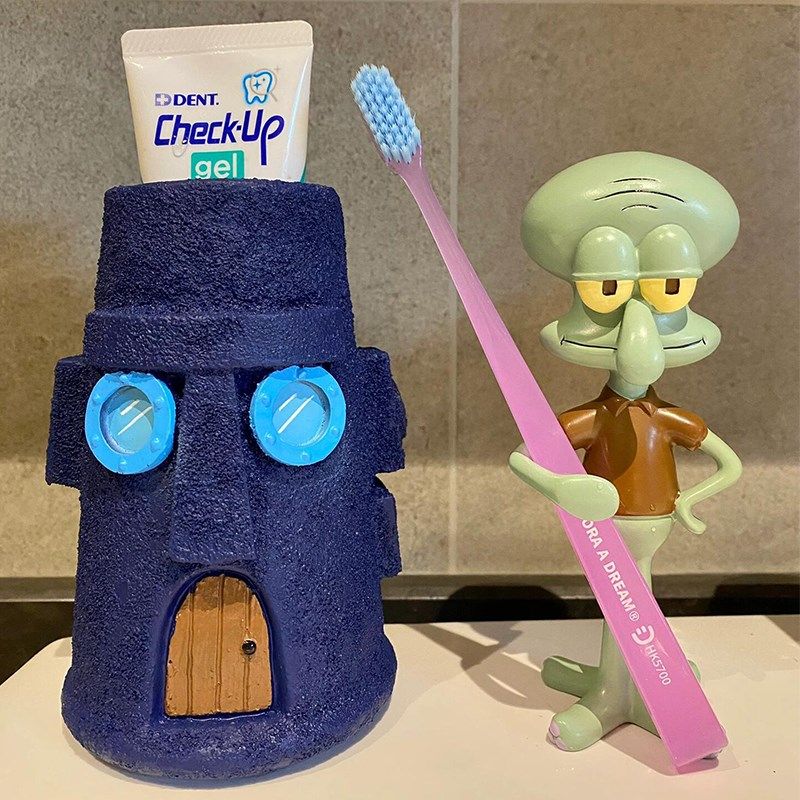 章鱼哥牙刷置物架可爱卡通卫生间儿童放电动牙具牙膏座拖收纳架子,家庭/个人清洁工具,牙刷架/牙具座,淘宝优惠券,粉丝福利购,淘宝优惠卷