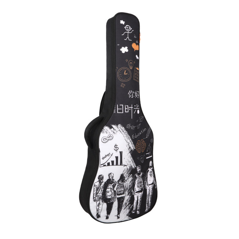 民谣吉他琴包吉他包40/41/38/39寸吉他背包套女可爱吉他包个性包