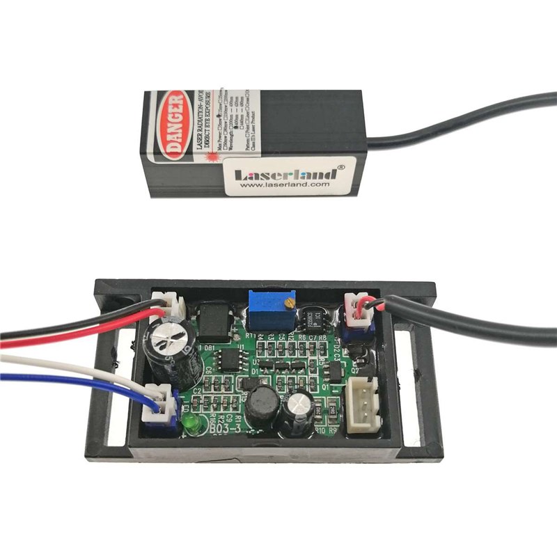 4n05m激V光模组 蓝紫点状光源灯 10mTW 05mW光 12DC TL调器制