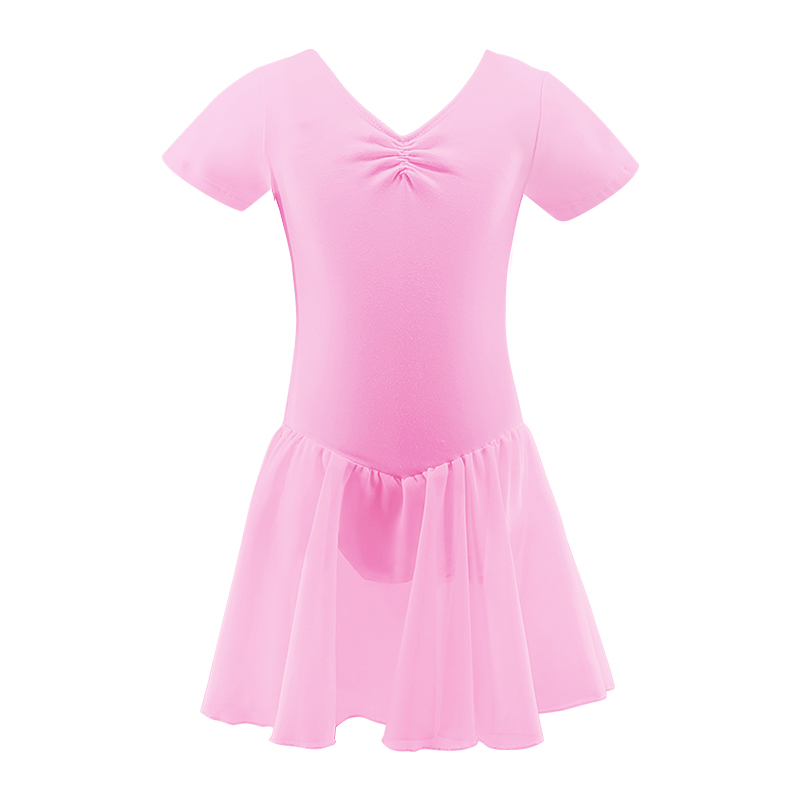 儿童舞蹈服春秋长袖练功服小孩跳舞裙连体服女童中国舞芭蕾舞裙子