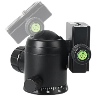 K36球形云台 36mm旋转带阻尼云台三脚架N单眼相机全景云台