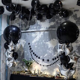 36inch Gaint Black White latex Helium Balloons Baby Shower