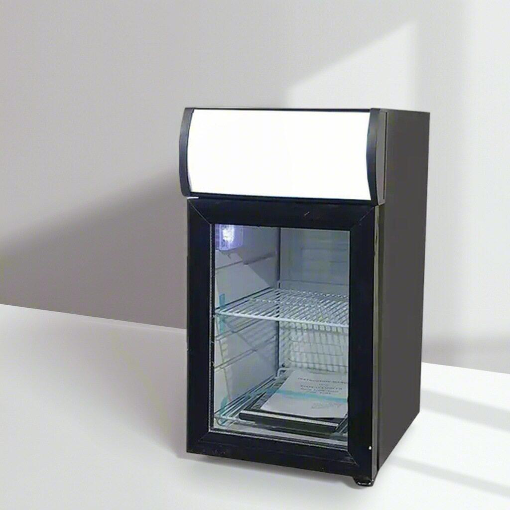 25L玻璃门鱼子酱展示冰箱电子温控器-4~0℃精准控温桌面迷你冰箱