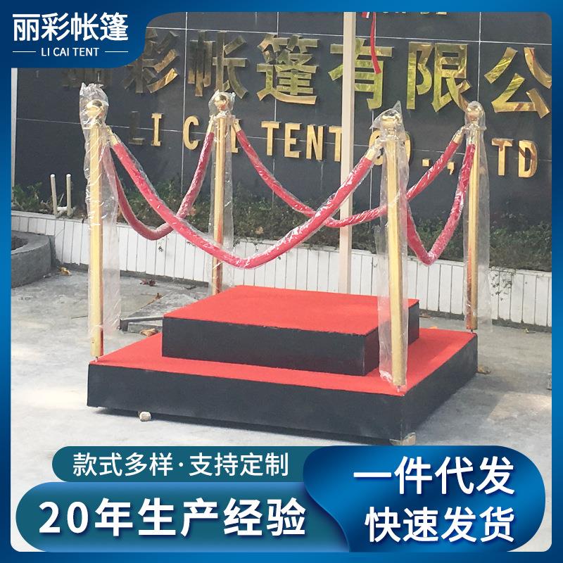 小区物业大门口停车场保安值班亭升旗站岗台加厚铝材四方形演讲台