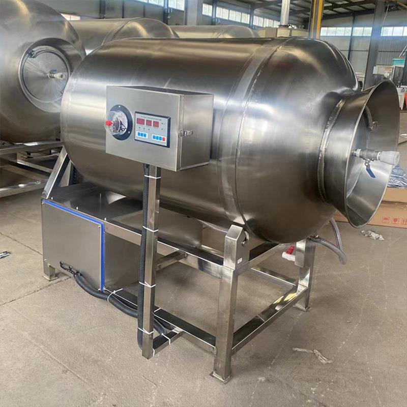 大型真空滚揉机全自动牛羊肉制品腌制入味设备黑鱼片挂浆拌料机