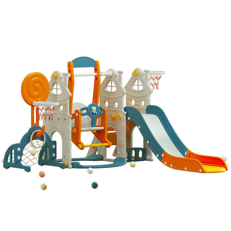 极速滑梯儿童室内家用2至10岁4多功能滑梯秋千组合小型游乐园宝宝