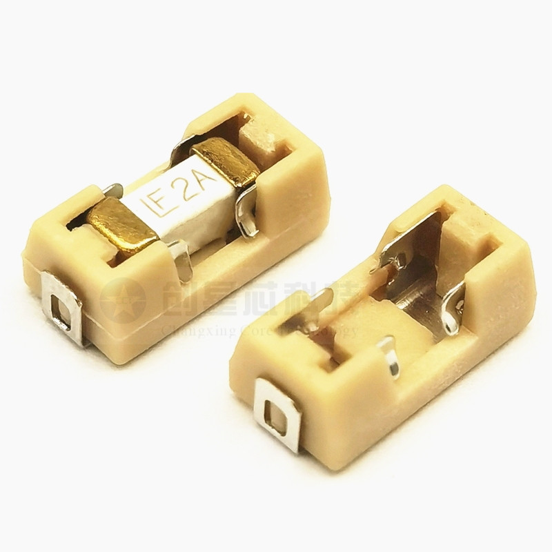 座子耐高温230度290度2410保险座1808/6125贴片保险丝保险管座