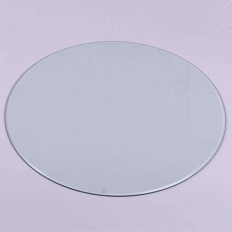 酒店圆形钢化玻璃桌面玻璃茶几家用透明圆餐桌玻璃台面定制