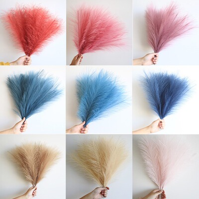 10/30Pcs Fluffy Pampas Grass Artificial Flowers Decoration f