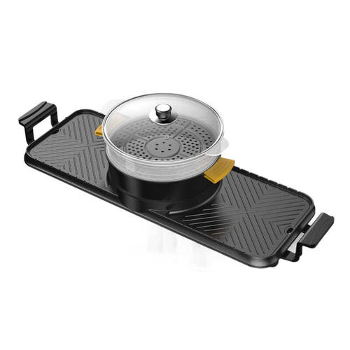 新厨超大加长版电烤炉烤串多功能鸳鸯电火锅家用无烟电烤炉电烤