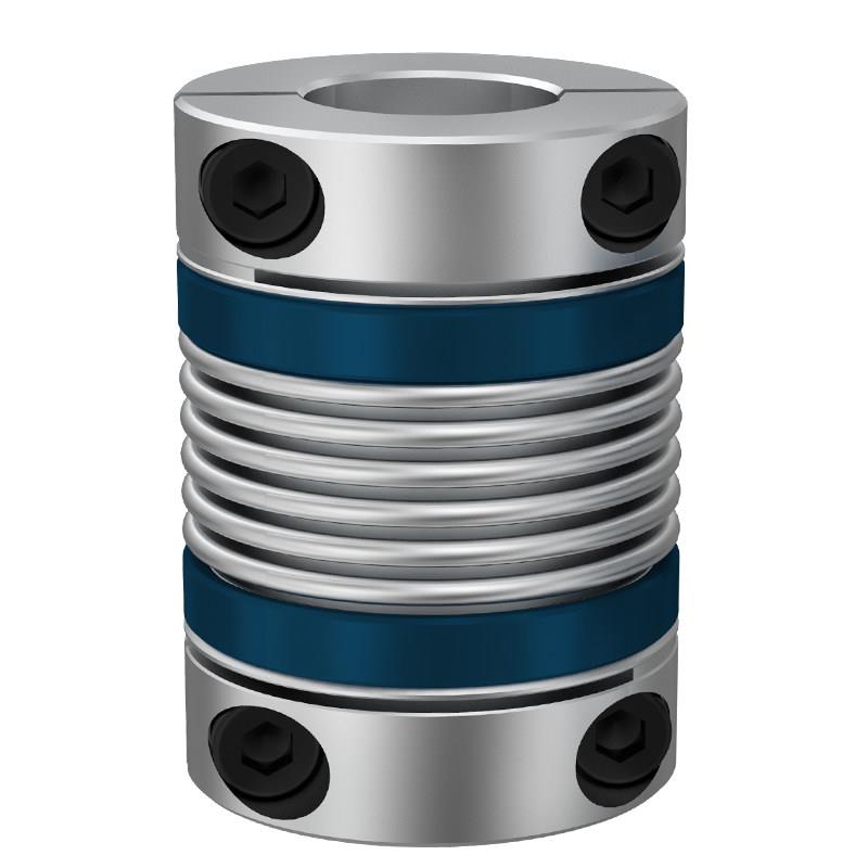 波纹管联轴器同步传动轮万向节弹性铝合金伺服马达丝杆连轴器