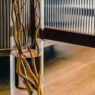 龙柳花瓶落地特大特高6080cm雪柳马醉木富贵竹专用玻璃透明水培瓶