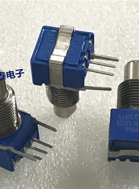 墨西哥BOURNS电位器51AALC20A08密封精密电位器阻值500欧轴长17MM