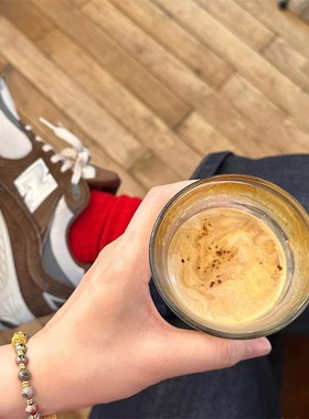 静态蓝繁花似锦香灰瓷琉璃手串中式复古时尚手链送女朋友520礼物