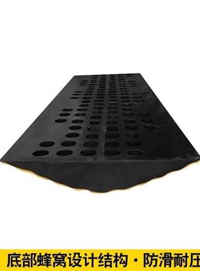 新品品公路道路橡胶减速带减速路龚加油站社区减速板457CM橡胶品
