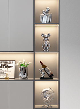 现代轻奢玄关红酒架酒柜装饰品摆件2022年新款客厅高端大气上档次