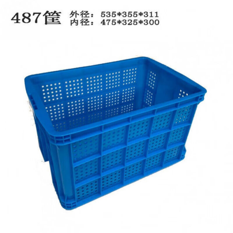 塑料周转筐大号长方形快递框服装厂用大筐加厚带轮子收纳箱子