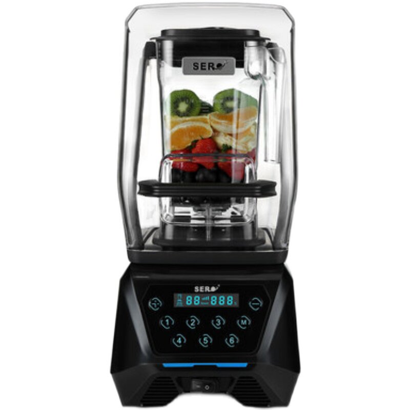 极速瑟诺SJ-72EC冰沙机带罩商用奶茶店多功能碎冰机低音辅食料理
