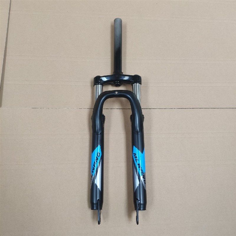 26寸24寸登山车减震前叉变速自行车碟煞无纹公路越野单车前避震器