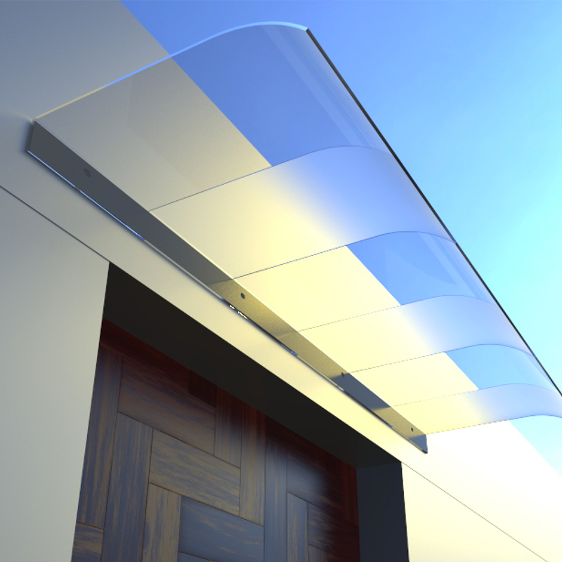 遮雨板雨棚屋簷家用遮雨棚户外防雨板窗户雨搭阳台雨篷隐形雨棚