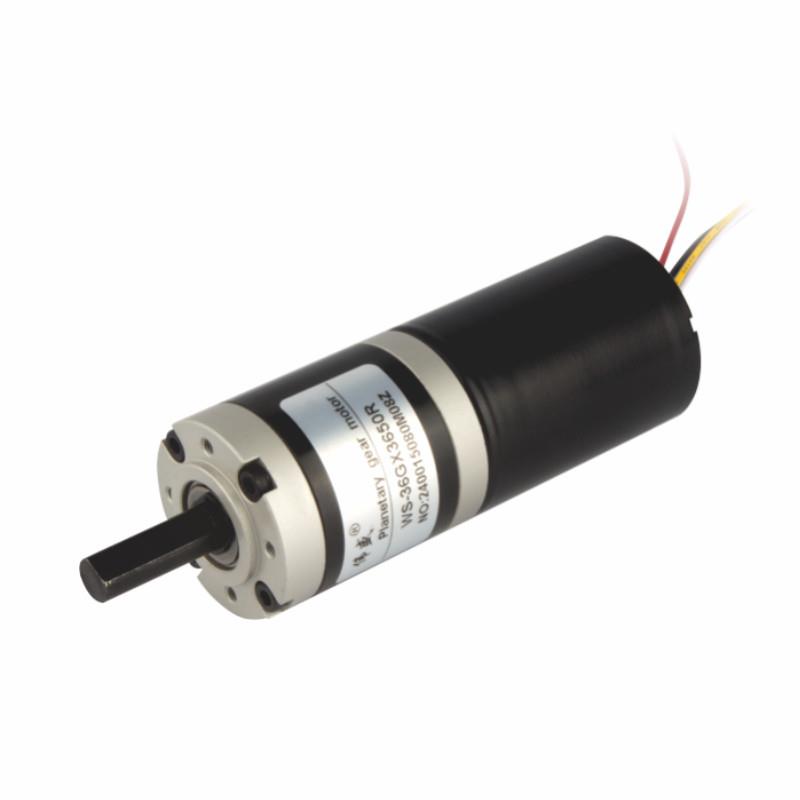新品36mm无刷行星减速电机3650调速正反转马达12v24v带煞车和电流