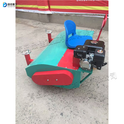 1500型人造草坪梳草机 学校操场座驾式刷草机 汽油款草丝梳理机