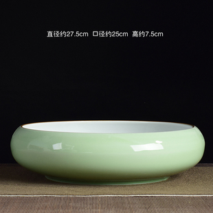 铜钱草水培花盆水仙花碗莲睡莲无孔金钱水养大号陶瓷多肉植物阳台