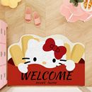 HelloKitty入户门丝圈地垫卡通进门门口防滑门垫蹭土耐脏除尘地毯