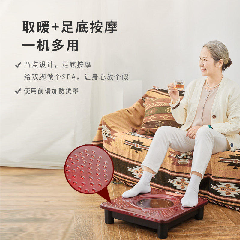 三元电热取暖器节能电火盆家用全屋供暖电暖气客厅大面积烤火器炉