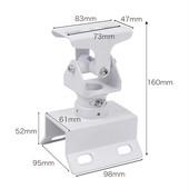 横杆抱箍支架铝合金三维护罩支架加厚监控摄像头立杆支架室外万向