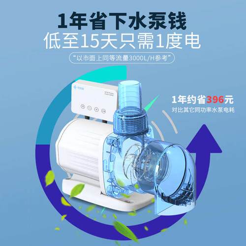 灵感鱼变频水泵家用鱼缸鱼池静音水泵周转箱内置水陆两用潜水泵