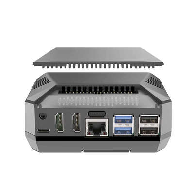 树莓派5 Argon ONE V3/V3 M.2铝合金属外壳 内置30MM可调速风扇