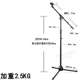 帕比度电容麦全金属专业舞台落地式 三脚话筒支架加重麦克风支架