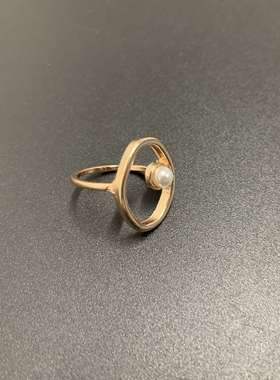 Ins fashion womens ring simple style womens ring anti pear